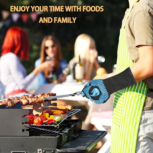 BBQ Gloves 1472F Heat Resistant Non (2 Count)