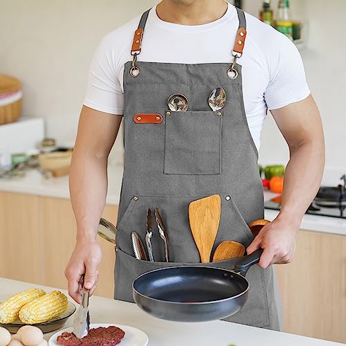 Canvas Aprons for Men Chef Apron