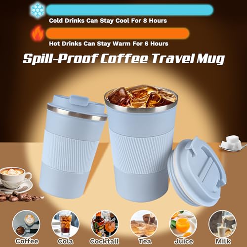 Vacuum Insulated Stainless Steel Travel Coffee Mug