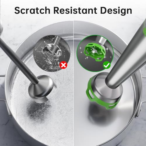 Immersion Blender Handheld Corded Hand Blenders Set 1100W