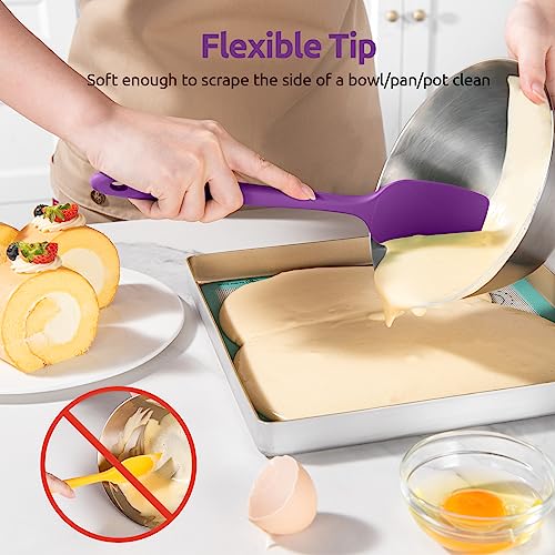Silicone Spatula Set 600°F High Heat Resistant (4 Count)