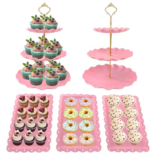 5 Pcs Dessert Table Display Set
