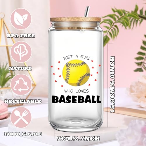 Funny Baseball Birthday Gifts Set for Women Girls Baseball Coach Player