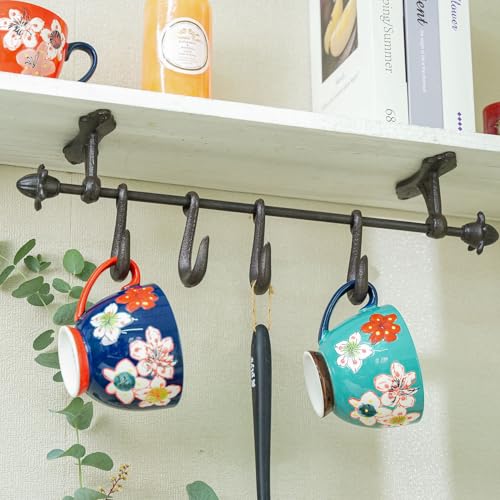 Vintage Cast Iron Wall Hook Rack