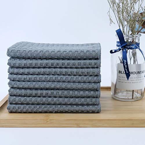 380 GSM Microfiber Waffle Kitchen Dish Cloth (8 Count)