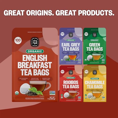 Organic English Breakfast Black Tea (100 Count)