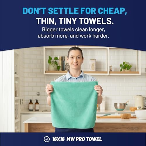 MW Pro 16x16 Microfiber Wash Cloths (12 Count)