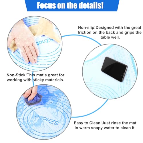 Silicone Pastry Mat 36x24 Inch Dough Mat for Baking Suitability
