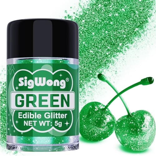 Green Edible Glitter