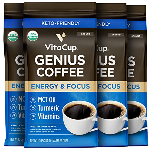 Organic Genius Medium Dark Roast Ground Coffee (40 Ounce)