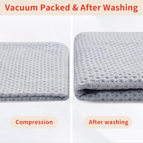 100% Cotton Waffle Weave Kitchen Dish Towels 18 (18 Count)