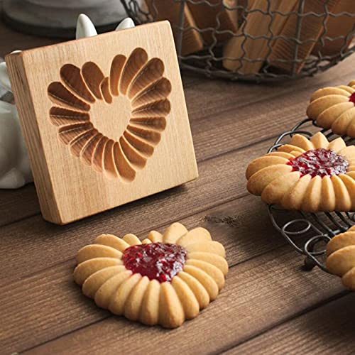 Wooden Cookie Biscuit Mold