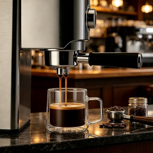 12oz Glass Coffee Mugs (2 Count)