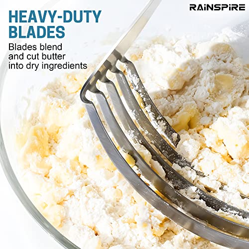 Large Pastry Cutter For Baking Durable Pastry Blender Dough Cutter Black