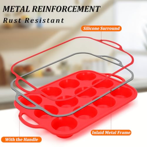 Silicone Muffin Pan (2 Count)