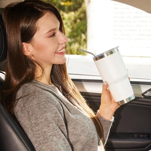 30oz Insulated Tumbler With Lids and Straws (8 Count)