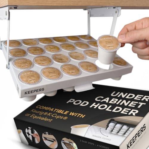 KEEPERS Under Cabinet K Cup Holder with Swing