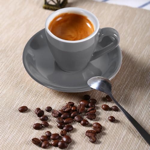 Porcelain Espresso Cup with Saucer