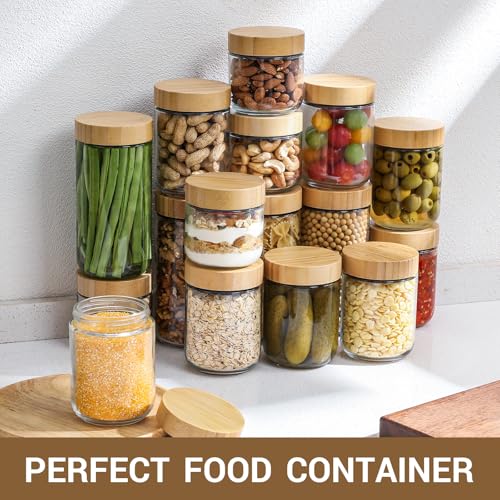 4 pack 24oz Glass jars with Airtight Lids