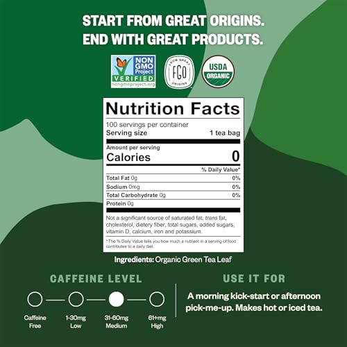 Organic Green Tea (100 Count)