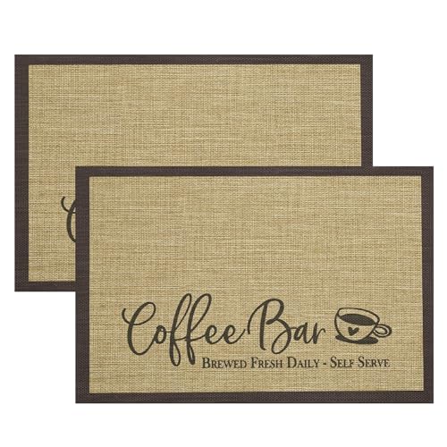 Coffee Bar Mat Set of 2 (2 Count)