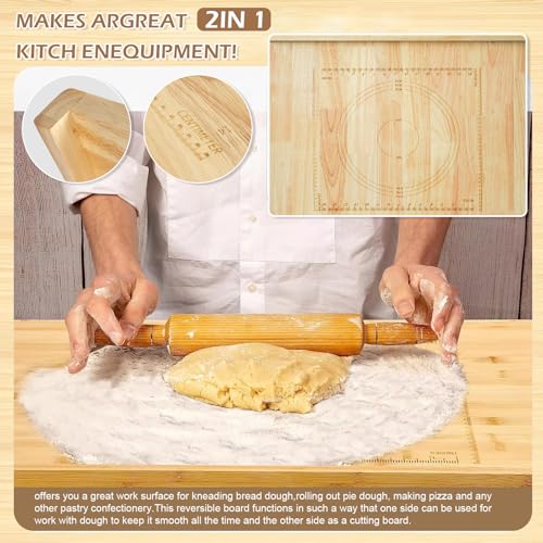 Reversible Wooden Pastry Board