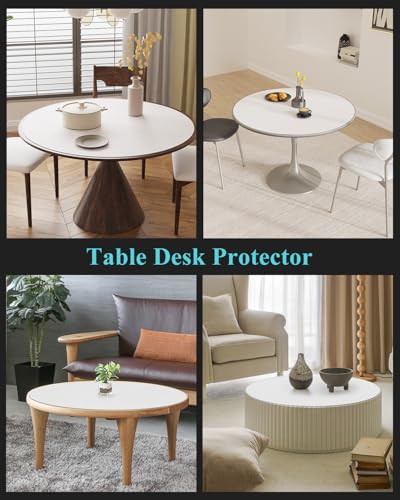 Pure White Plastic Table Cover Protector