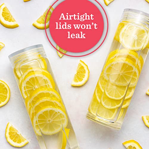 Glass Water Bottles (4 Count)
