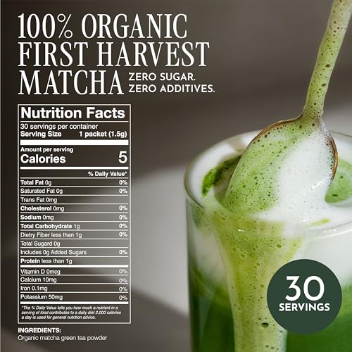 Matcha Single Serve Latte Grade Green Tea Powder