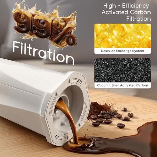 Water Filter Fit for Breville Espresso Barista Touch BES880 BES980 (4 Count)