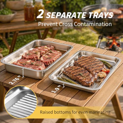 Grilling Prep and Serve Trays