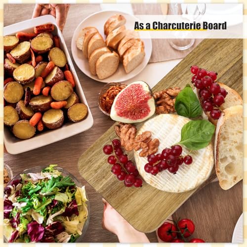6 Pcs Wood Cutting Boards Bulk 17 Inch with Handle (6 Count)