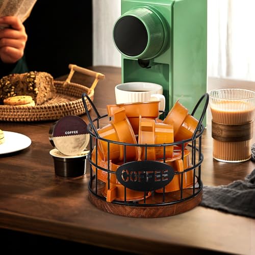 Coffee Pod Storage Basket Wire Coffee Pod Holder for Container Storage Open