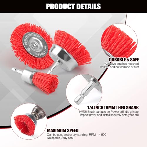 Nylon Wire Wheel Cup Brush Set (6 Count)