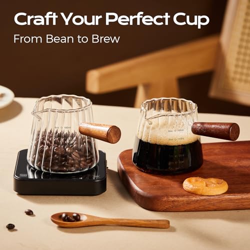 6oz Glass Espresso Measuring Cups (2 Count)