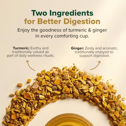 Turmeric Ginger Herbal Tea Bags (30 Count)