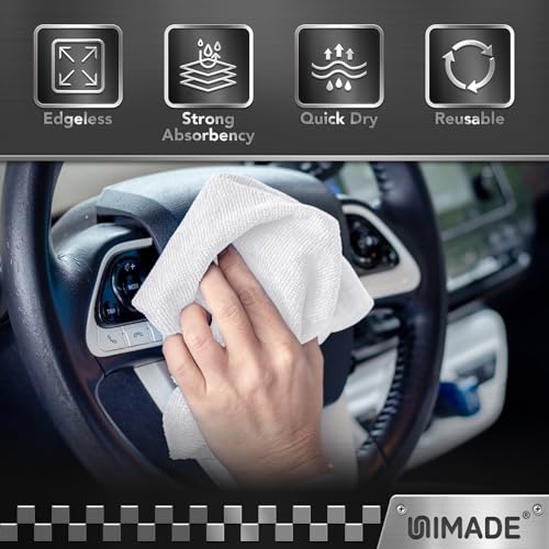 Shop Towels 100 Pack Commercial Grade Work Rags Microfiber Towels (100 Count)