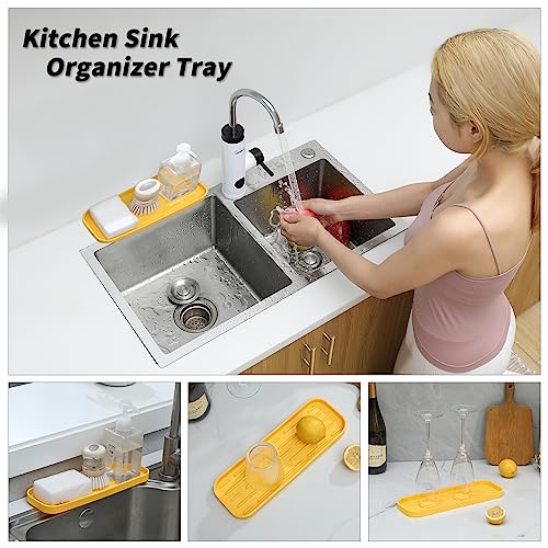 Silicone Kitchen Sink Organizer Tray for Multiple Usage