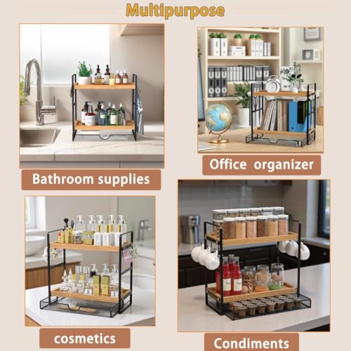 Coffee Station Organizer with Pod Holder and Drawer