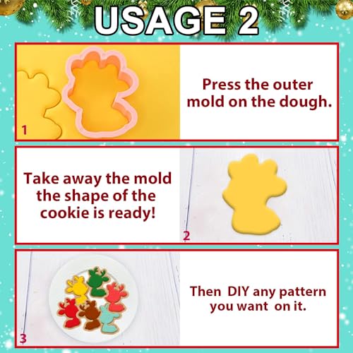 3D Christmas Cookie Cutters (8 Count)