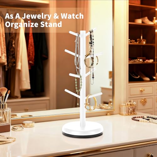 Mug Holder 360° Rotating Mug Tree Holds 8 Coffee Cups