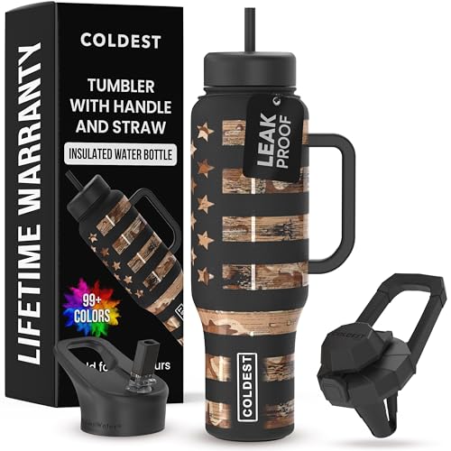 Coldest Tumbler with Handle and Straw