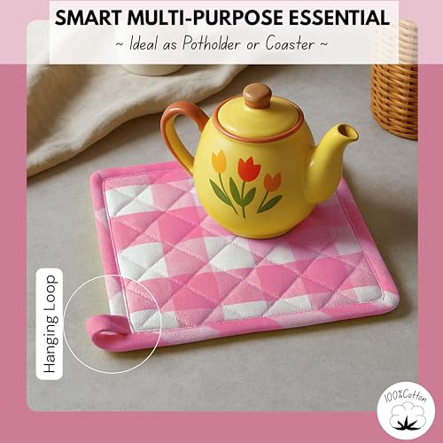 Buffalo Plaid Check Oven Mitts and Pot Holders Set of 4 (4 Count)