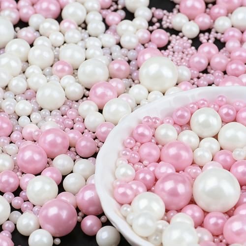 Pink White Pearl Sprinkles (4.6 Ounce)