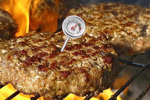 2 Pack Instant Read Pocket Milk Frothing Thermometer with1 inch Dial 5 inch Probe Clip (2 Count)