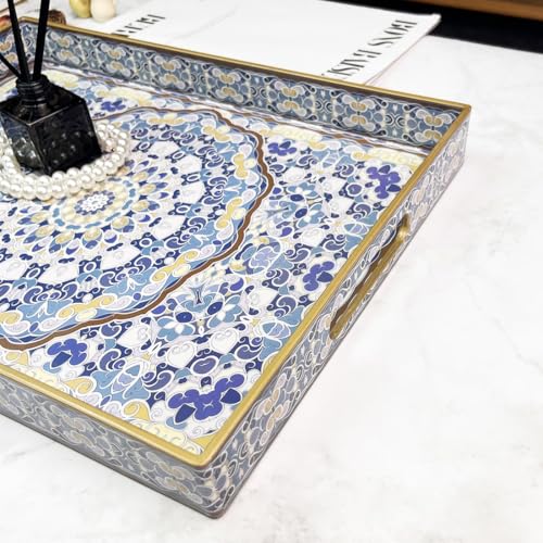 Blue Decorative Tray