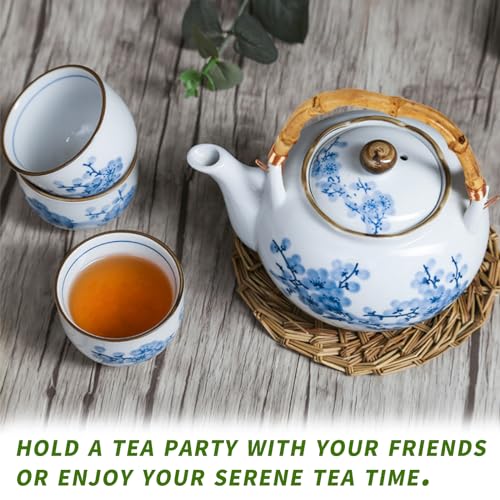 Japanese Tea Set Porcelain Tea Set with Teapot and Tea Cup Set for 4