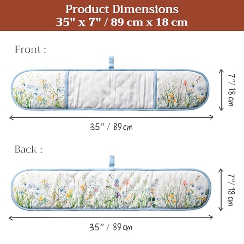 Double Oven Mitts 100% Cotton Double Oven Glove