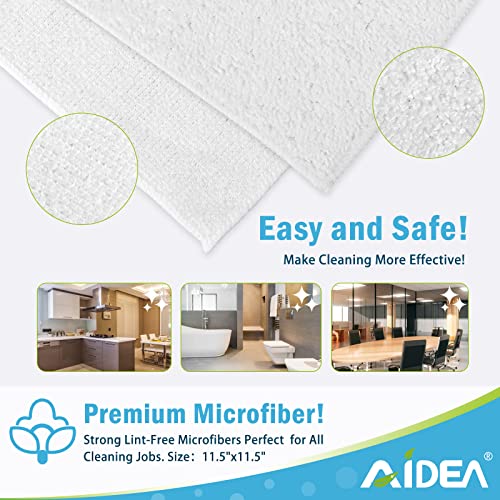 White Microfiber Cleaning Cloth (50 Count)