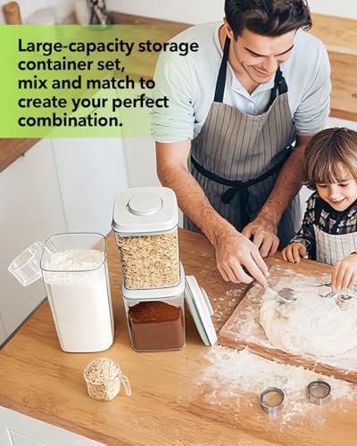 Airtight Food Storage Containers Set with One (4 Count)